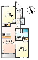 イグナルパーク 102 ｜ 静岡県湖西市梅田（賃貸アパート2LDK・1階・54.60㎡） その2