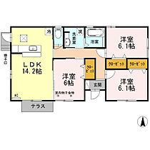 領家貸家  ｜ 静岡県浜松市中央区領家３丁目（賃貸一戸建3LDK・1階・74.85㎡） その2