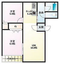 ピュアレイク浜名湖 202 ｜ 静岡県湖西市利木（賃貸マンション2LDK・2階・58.31㎡） その2