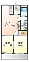 エクセレンスガーデンII 103 ｜ 静岡県浜松市中央区笠井新田町（賃貸マンション2LDK・1階・44.50㎡） その2