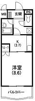 パリス富塚 1B ｜ 静岡県浜松市中央区富塚町（賃貸マンション1K・1階・30.65㎡） その2