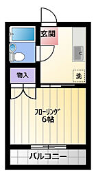 杉山ハイツC 1階/111