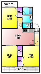 Famile 3LDKの間取図画像