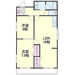 間取図画像 2LDK