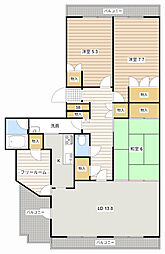 ブライトタウン住吉 3SLDKの間取図画像