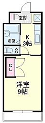 ラ・セフィーロ3 1Kの間取図画像