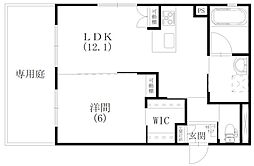リライフ神立 1LDKの間取図画像