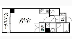 第2ハマエイビル ワンルームの間取図画像