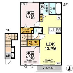 プレジール 2階/203