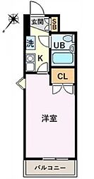 日神パレステージ浜松 1Kの間取図画像