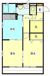 シャンテ 2SDKの間取図画像