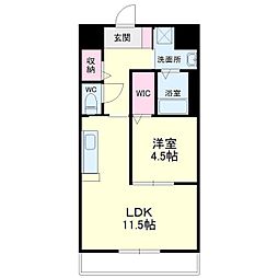 ルーチェ 1LDKの間取図画像