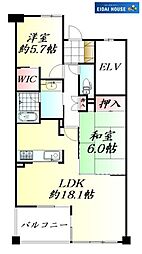 間取図画像 2LDK