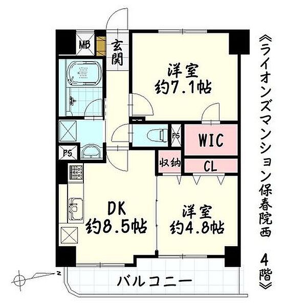 間取りを拡大表示