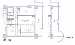 コーシャハイツ酉島 3DKの間取図画像