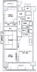 コーシャハイツ高見37 3LDKの間取図画像