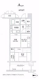 コーシャハイツ森之宮 2Kの間取図画像
