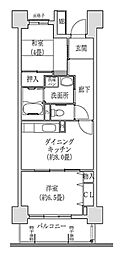 コーシャハイツ法円坂35号館 2DKの間取図画像