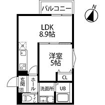 Feliz Courtりんくう  ｜ 大阪府泉佐野市笠松２丁目（賃貸アパート1LDK・2階・32.17㎡） その2