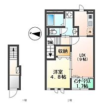 Ｅｕｐｈｏｒｉａ（ユーフォリア）  ｜ 滋賀県米原市下多良１丁目（賃貸アパート1LDK・2階・41.98㎡） その2