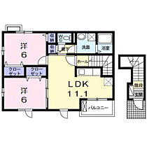 ビューティー・オアシス　II 201 ｜ 滋賀県長浜市高月町井口1376番地1（賃貸アパート2LDK・2階・57.85㎡） その2