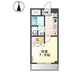 グッドハイム・エイワ 1Kの間取図画像