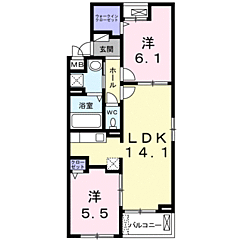 物件の間取り