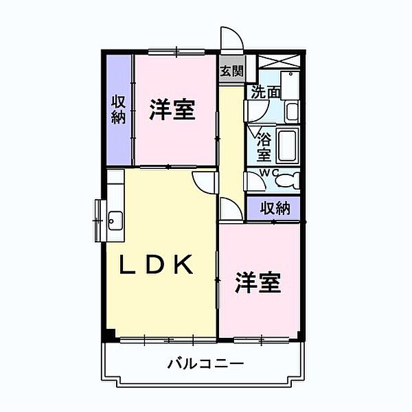 アーバンステイジ・オカベ 303｜茨城県日立市助川町２丁目(賃貸マンション2LDK・3階・55.84㎡)の写真 その2