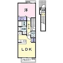 フェルト　M 202 ｜ 茨城県日立市鮎川町６丁目（賃貸アパート1LDK・2階・41.98㎡） その2