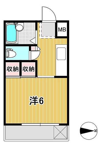 久下谷ハイツ 302｜茨城県日立市鮎川町２丁目(賃貸マンション1K・3階・21.06㎡)の写真 その2