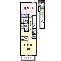 スターズ 203 ｜ 茨城県日立市水木町１丁目（賃貸アパート1LDK・2階・42.37㎡） その2