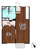 サンパール泉 103 ｜ 茨城県日立市水木町２丁目（賃貸アパート1LDK・1階・39.23㎡） その2