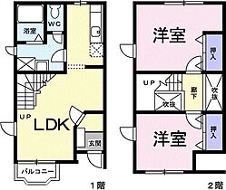 サン・エトワール 101 ｜ 茨城県常陸太田市宮本町（賃貸アパート2LDK・1階・56.51㎡） その2