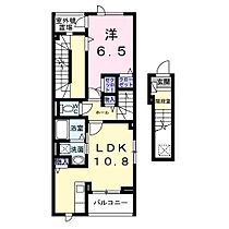 サンライズ・KT 202 ｜ 茨城県日立市東多賀町４丁目（賃貸アパート1LDK・2階・43.93㎡） その2