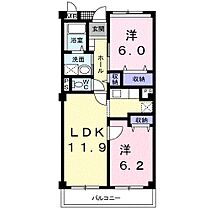 レジダンス・カトレヤ 203 ｜ 茨城県日立市久慈町１丁目（賃貸マンション2LDK・2階・55.08㎡） その2