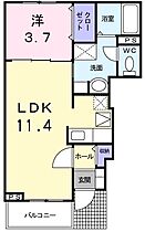 デフィ1037 102 ｜ 茨城県那珂郡東海村白方中央１丁目（賃貸アパート1LDK・1階・37.13㎡） その2