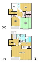 エトワール高萩 3LDKの間取り