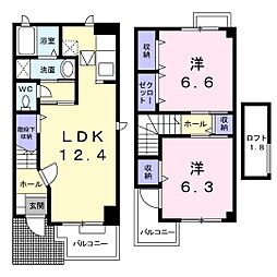 ステイブル 2LDKの間取図画像