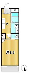 Ejiri RAN 1Kの間取図画像