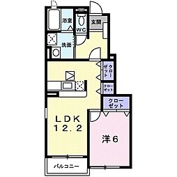 サンライトレジデンス2 1LDKの間取図画像
