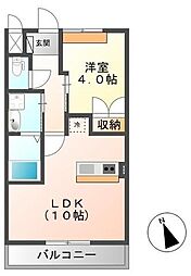 サニーコート1 1LDKの間取図画像