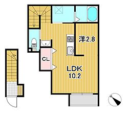BURLEIGH TERRACE(バーレイ・テラス) 1LDKの間取図画像