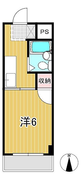 油縄子第2ハイツ 203｜茨城県日立市鮎川町６丁目(賃貸アパート1K・2階・19.83㎡)の写真 その2