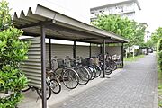 団地内の駐輪場