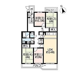 間取図画像 4LDK