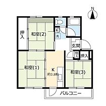 UR西上尾第二 0-02-0011-0408 ｜ 埼玉県上尾市小敷谷（賃貸マンション3K・4階・45.81㎡） その2