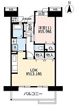 URコンフォール鶴瀬 0003-0404 ｜ 埼玉県富士見市鶴瀬西2丁目（賃貸マンション1LDK・4階・50.43㎡） その2