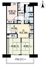 URアルビス鶴瀬 0002-1002 ｜ 埼玉県富士見市鶴瀬西2丁目（賃貸マンション3DK・10階・64.13㎡） その2