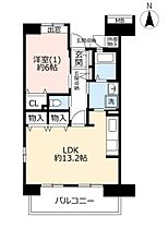 URコンフォール鶴瀬 0003-0205 ｜ 埼玉県富士見市鶴瀬西2丁目（賃貸マンション1LDK・2階・50.43㎡） その2