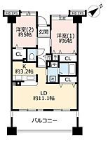 URプラザシティ新所沢けやき通り第三 0054-0302 ｜ 埼玉県所沢市緑町3丁目（賃貸マンション2LDK・3階・64.15㎡） その2